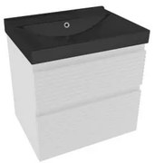 Kúpeľňová skrinka s umývadlom Naturel Savona 58x53x45 cm biela lesk SAVONA260BIU1B