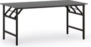 Konferenčný stôl FAST READY, 160x80 cm, čierna podnož, grafit