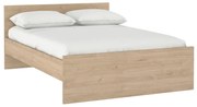 Dvojlôžková posteľ v dekore duba v prírodnej farbe 160x200 cm Naia – Tvilum