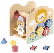 lupilu®  Drevený vozík/Kocka na rozvoj motoriky (kocka na rozvoj motoriky)  (100367679)