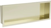 Mexen X-Wall-R, polička na zapustenie na obklad s golierom 60 x 20 cm, zlatá lesklá, 1950602010