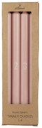 Ib Laursen Adventné sviečky 1-4 Rosa Malva – set 4 ks