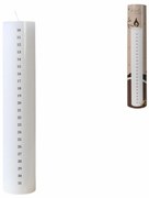 AKCIA Adventná sviečka NUMIRA 25 cm, biela II. akosť