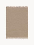 Ručne tkaný vlnený koberec so strapcami Liv