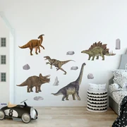 PIPPER. Textilná nálepka na stenu "Dinosaury"