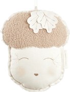 Závesná dekorácia dubový orech čokoládová 23x29x10cm