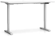 PLAN Výškovo nastaviteľný stôl SINGLE LAYERS, 160x80 cm, 2 motory, biela