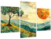 Obraz - Ilustrácia krajiny (90x60 cm)