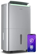 Klarstein DryFy Connect 50 odvlhčovač vzduchu, 50 l / deň, 100 m², ovládanie pomocou aplikácie, mobilný, nádrž na vodu