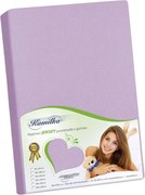 Bellatex jersey prestieradlo Kamilka fialová, 120 x 200 cm