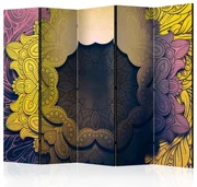 Artgeist Paraván - Floral Collar (Yellow) II [Room Dividers]