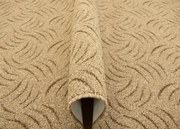 Metrážny koberec Presto 90 hnedý/béžový