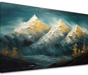 Moderný nástenný dekor Horizont zlatej harmónie - PREMIUM ART