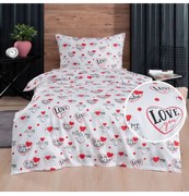 Obliečky bavlnené Valentín EMI, Štandardný set jednolôžko obsahuje 1x 140x200 + 1x 70x90