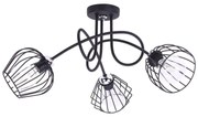 Stropné svietidlo Nuvola, 3x drôtené tienidlo (výber z 2 farieb), (mix 4 tvarov tienidla), CH