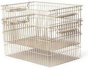 Ferm Living Úložný kôšík CALA 36 cm sada 2 ks kašmírová železo