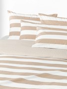 Pruhovaná obojstranná obliečka na paplón z bavlny Lorena