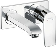 Hansgrohe Metris New, Umývadlová páková batéria pod omietku, chrómová, HAN-31085000