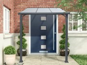 Hliníkový vchodový prístrešok BestBerg PD-3A / 3,3 m² / sivý