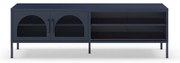 Tmavomodrý TV stolík 160x50 cm Diora – Marckeric