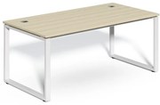 Stôl SimpleOffice 180 x 90 cm, dub svetlý / biela