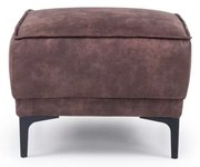 Hnedý taburet z imitácie kože Copenhagen – Scandic