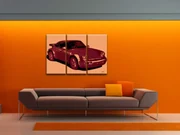 Ručne maľovaný POP Art obraz PORSCHE 911 | rôzne rozmery