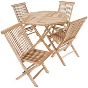 DIVERO 67643 Záhradný nábytok z teakového dreva
