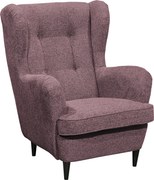XXXLutz KRESLO UŠIAK, textil, kompozitné drevo, baklažánová MID.YOU - Online Only obývacie izby - 002220035002