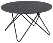 Konferenční stolek Wyre 80 cm černý mramor