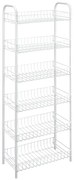 Biely kovový úložný regál 41x104 cm Monaco – Metaltex