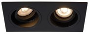 Lucide 22959/02/30 - Podhľadové svietidlo EMBED 2xGU10/50W/230V čierna