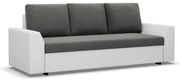 Trojmiestna rozkladacia sedačka LUGO tmavosivá / biela