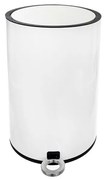 Orion Pedálový odpadkový kôš WHITE, 3 l