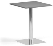Konferenčný stolík ENZO, 60x60 cm, chróm podnož, grafit