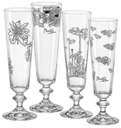 Crystalex Poháre na sekt By Mucha 205 ml, 4 ks