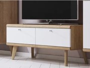 TV stolík Primo, dub riviera/biely%