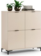 Komoda LANA 02 béžový -STOJACA KOMODA 4-DVEROVÁ