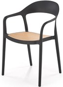 Stolička K530 čierna/prírodné