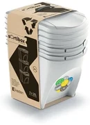 Kôš na triedený odpad Sortibox 25 l, 3 ks​, popolavo sivá
