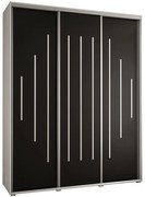 Skriňa 45 Canaris 12 200 biela/čierna/silver