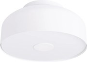 Stropné svietidlo Omiq, 1x biele kovové tienidlo, (biely plast), (fi 30 cm)