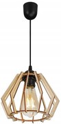 Závesné svietidlo Timber, 1x drevené tienidlo, lp
