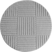 Koberec Square Art 3D sivý kruh