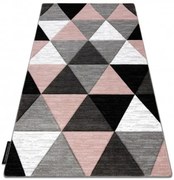 Koberec ALTER Rino Trojuholníky ružový