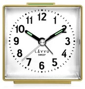 Lavvu LAS3013 Budík s plynulým chodom Sweep, zlatá