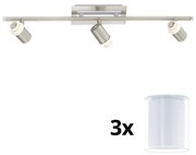 Eglo - LED Bodové svietidlo MY CHOICE 3xE14/40W/230V chróm/biela