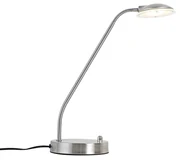 Moderná stolová lampa oceľová vrátane LED - Eva