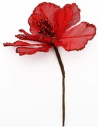 DECOLED Umelý kvet červený, 20,5x17 cm