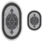 Sada 2 kusov kúpeľňových podložiek Orient Ornamental Grey